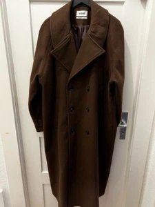 WEEKDAY Jens Oversized Overcoat, Mens, size M / L - Picture 1 of 18