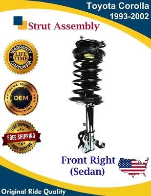 Nuevo puntal delantero derecho OE para Toyota Corolla 1993-2002 1,6 L 1,8 L garantía de por vida Foto 1 de 4