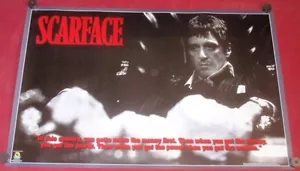 Poster film Scarface 22x34 S/S Al Pacino Steven Bauer Michelle Pfeiffer - Foto 1 di 1