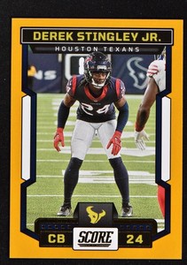 2023 Score Base Gold #4 Derek Stingley Jr. - Houston Texans