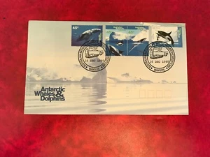 AAT AUSTRALIAN ANTARCTIC 1995 FDC WHALES & DOLPHINS MAWSON CANCEL - Picture 1 of 1