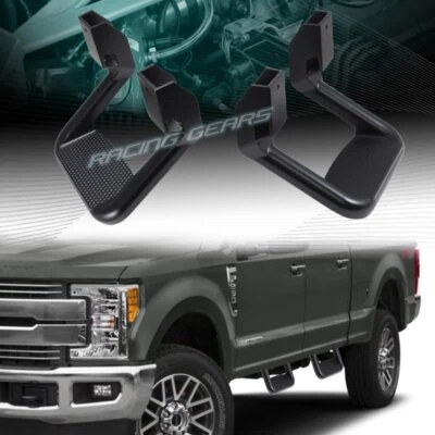 2 X BARRA DE PASO LATERAL NERF DE ALUMINIO FUNDIDO A PRESIÓN RECUBIERTA DE TEXTURA NEGRA Foto 1 de 4