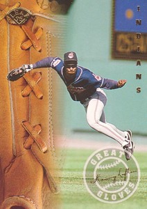 1995 Leaf Baseball Great Gloves #8 Kenny Lofton Cleveland Indians