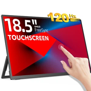 UPERFECT 18,5" Touchscreen Monitor 120Hz FHD Gaming Bildschirm Laptop Monitor - Afbeelding 1 van 12