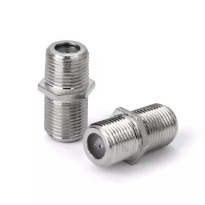 2 piezas Conector tipo F hembra a hembra F81 cable coaxial unificador conector conector adaptador - Imagen 1 de 2