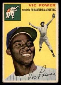 1954 Topps Baseball #52 Vic Power VG *e1