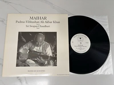 Ltd Ed! PADMA-VIBHUSHAN ALI AKBAR KHAN Maihar 1990 Mint LP Water Lily WLA-ES-10 - Image 1 of 4