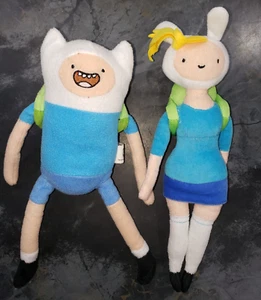 Adventure Time Finn e Fionna Peluche Rete dei Cartoni Animati 11 Pollici - Foto 1 di 4