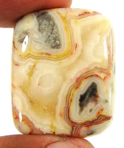 63.75 Ct Natural Crazy Lace Agate Loose Gemstone Cabochon Wire Wrap Stone- 20931 - Picture 1 of 2