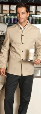 CG WORKWEAR Servicejacke FIRENZE MAN Herren langarm Küchebekleidung Kochkleidung Bäckejacke