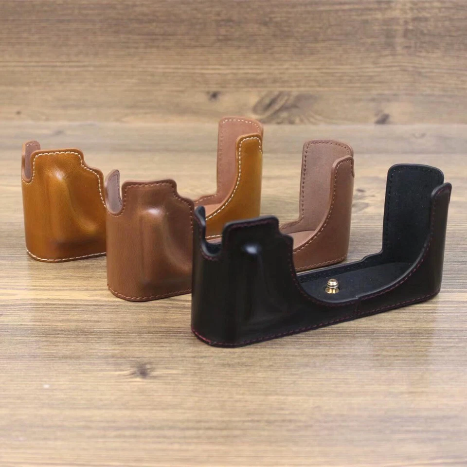 Media funda protectora de cuero para cámara agarre para Leica M10 Foto 1 de 1