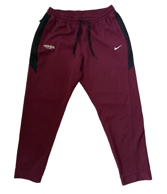 Nike Virginia Tech Hokies Football Team Issue Sweatpants Men’s 3XL Zip Pocket - Image 1 of 4