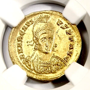 Roman Arcadius Gold AV Solidus 383-408 AD Certified NGC Choice AU-Strike 5/5! - Picture 1 of 6