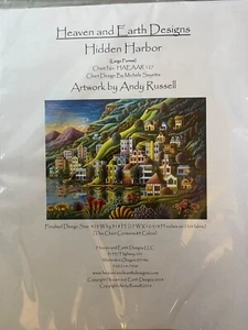 Heaven & Earth Designs Cross Stitch Chart Hidden Harbor HAED NIP - Picture 1 of 1