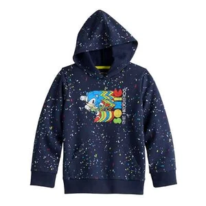 Sonic the Hedgehog Hoodie Sweatshirt Shirt Boys Girls Kids Video Game Sz 4-12 - Picture 1 of 3