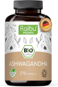 Ashwagandha BIO Kapseln hochdosiert–270 Stk,2400 mg Tagesdosis,Deutsche Qualität - Picture 1 of 8