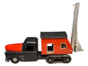 Vintage Structo Construction 21” Pressed Steel Steam Shovel Excavator Toy Swivel - Picture 1 of 23
