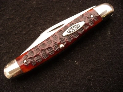 Cuchillo de colección Case XX USA 6347 PE bonito hueso rojizo ganadero 1965-1969 excelente++ Foto 1 de 4