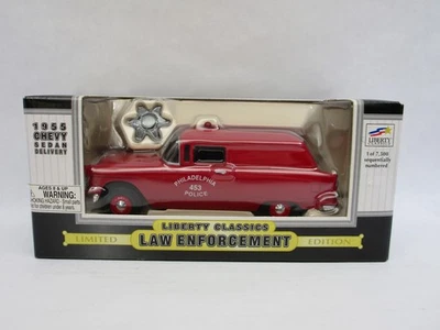 Liberty Classics 1955 Chevy Sedan Delivery Philadelphia Police 1:24 New OS #Z966 - Image 1 of 4