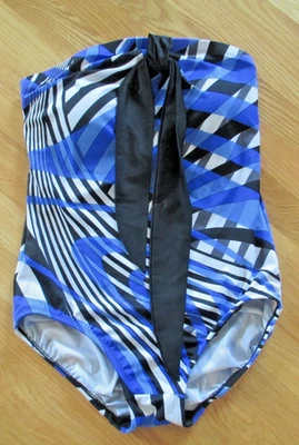 WOMEN'S LONGITUDE SWIM BATHING SUIT ONE PIECE BANDEAU STRAPLESS SIZE 14 - Image 1 of 3
