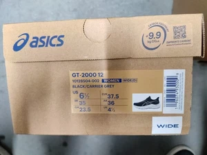 Größe 6,5 - Asics GT 2000 12 Wide Black Carrier Grey W - Bild 1 von 5