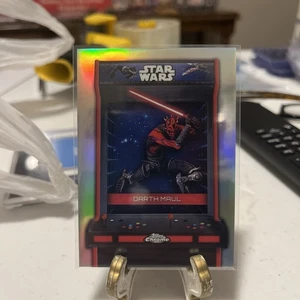 2025 Topps Chrome Star Wars Darth Maul Secret Bonus Stage SSP BS-M 1:160 Hobby - Picture 1 of 7