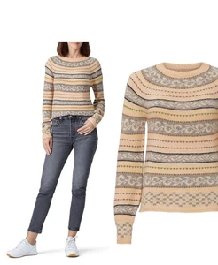Free People / Sweet Baby Jaime Stripe Knit Sweater Shirt Top Wool Blend S - Bild 1 von 8