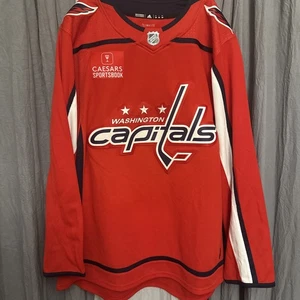 Men's Adidas Washington Capitals Home Primegreen Authentic Jersey RARE - Picture 1 of 8