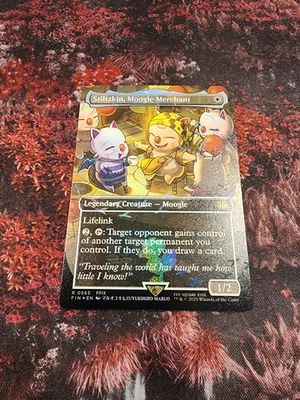 Stiltzkin, Moogle Merchant (Borderless) Chocobo Tack Foil Final Fantasy Mtg - Image 1 of 2