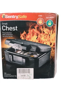 Pecho pequeño Sentry Safe, protección contra incendios, ignífugo, con mango y 2 llaves - Imagen 1 de 7