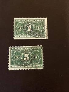 US JQ1, JQ3 Used Parcel Post Stamps- Lot A-81063 - Picture 1 of 2