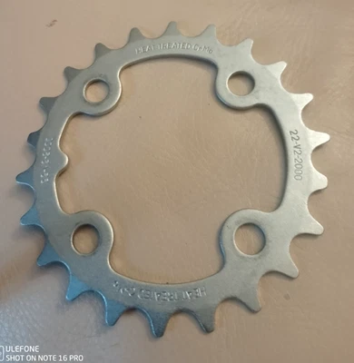 Truvativ 22 Tooth 64 BCD 4 ARM Chainring Heat Treated Cromo Steel 22-V2-2000 NOS - Image 1 of 2
