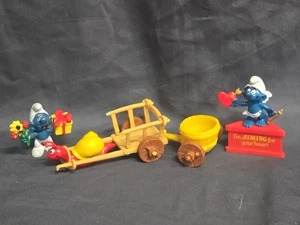 Playset lumaca e carrello Schleich puffi 40100 vintage anni 70 completo di altri - Foto 1 di 7