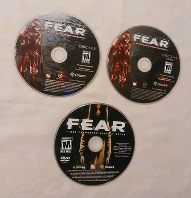 FEAR First Encounter Assault Recon & Extraction Point Computer Games Lot PC 2005 - Image 1 of 3