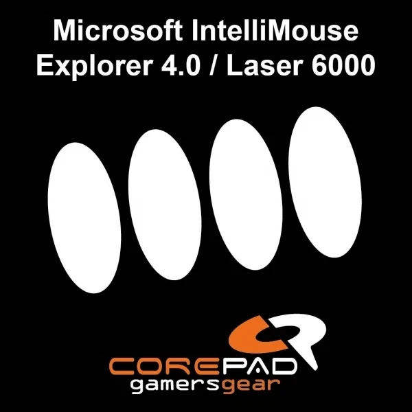 Corepad Skatez MS Microsoft IntelliMouse Explorer 4.0 Laser 6000 Mausfüße PTFE - Bild 1 von 1