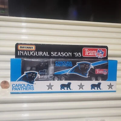 Matchbox CAROLINA PANTHERS 1995 INAUGURAL SEASON Limited Edition 1/80 NFL Truck  - Image 1 of 4