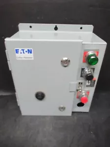 EATON COMBINATION STARTER ECN0718CAB TYPE: 12 W/ AN16DN0 27 AMP 600 VAC - Picture 1 of 12