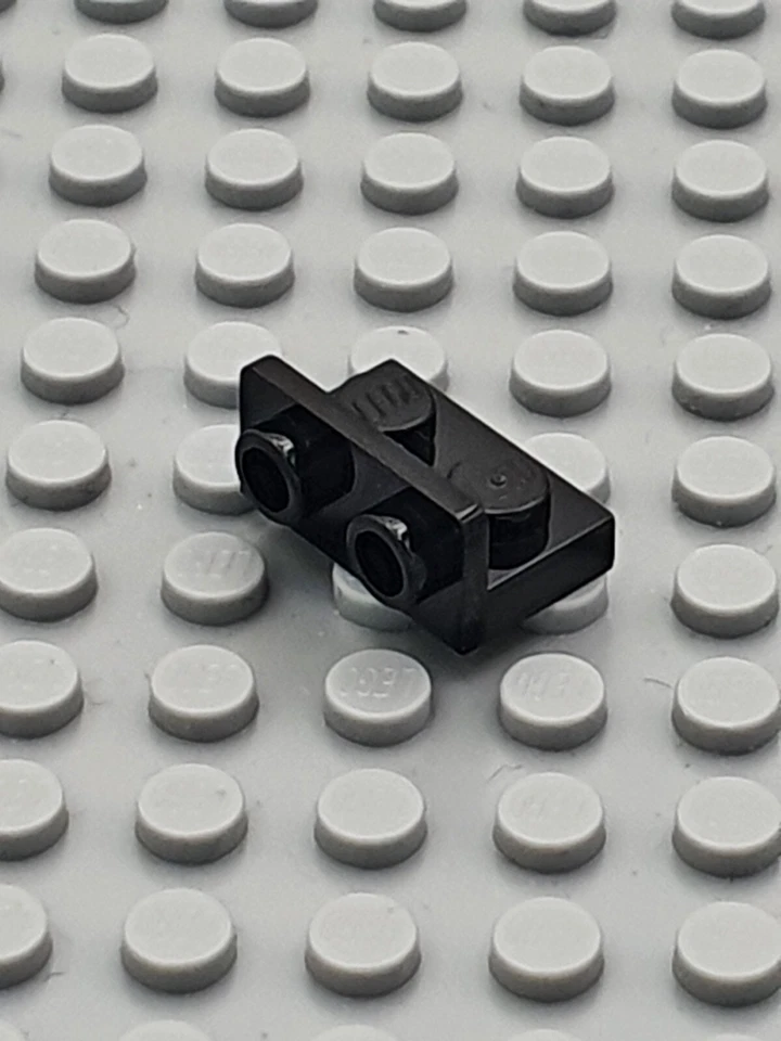 LEGO®  8x Snot Winkelplatte Konverter  Brick 1x2 - 99780 - Schwarz Black - Bild 1 von 1