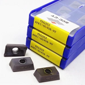 10 piezas APKT160408-PF YBG302 ZCC.CT HERRAMIENTA CNC insertos de carburo originales - Imagen 1 de 1