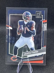 2023 Panini Clearly Donruss Football Justin Fields Clearly Base #10 Bears - Picture 1 of 2
