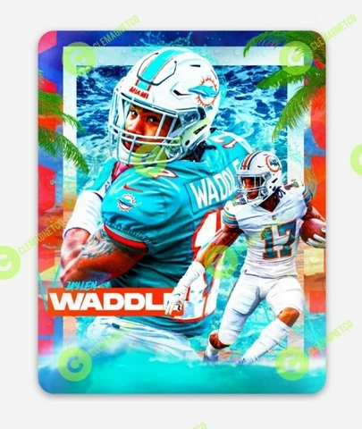Jaylen Waddle Miami Dolphins MAGNET - NFL Miami Vice Rookie Vinyl Florida WR Cover