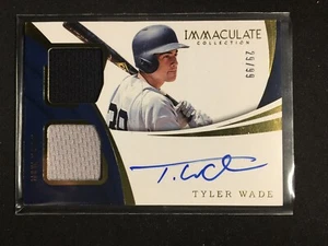 Wade, Tyler - 2018 Immaculate - Dual Swatch/Autograph - 29/99 - Picture 1 of 1