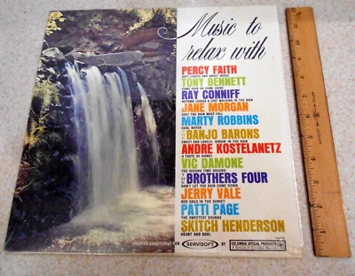 Music To Relax With  Vinyl Record Album Brand New Sealed Columbia Records Promo - Image 1 of 4