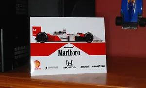 Ayrton Senna McLaren MP4/4 F1 letrero de metal arte de pared cobertizo garaje - Scuderia GP - Imagen 1 de 1