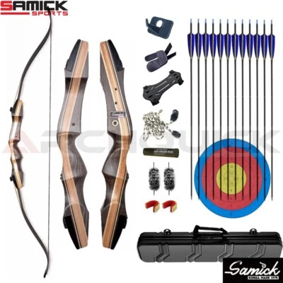 Samick Sage Takedown Recurve Bow 62inch 20-60lb RH or LH Hunting and Target - image 1 of 4