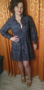 WilloRidge 80s Does 60s Mini Dress Retro Vintage Mod Groovy  - Bild 1 von 6