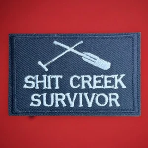 Tactical Hook And Loop Morale Patch “S—t Creek Survivor” - Picture 1 of 3