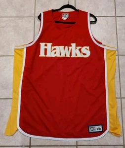 Vintage NBA Hardwood Classics Reebok Atlanta Hawks Wilkins #21 Jersey 2XL - Picture 1 of 5