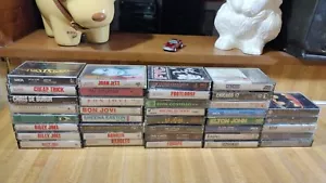 (37) Rock Cassette Lot,Bon Jovi,Eagles,Elton John,Bangles,Asia......! - Picture 1 of 9