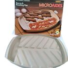 Vtg Microaides Microwave Cookware Bacon & Roasting Pan 13 3/4" X 10 1/4 X 1 1/4"
